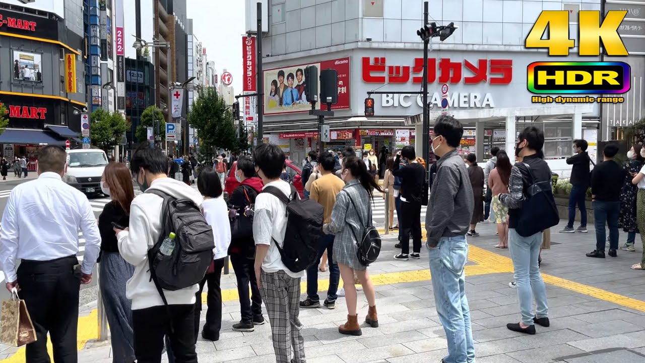 【4K HDR】Tokyo Golden Week 2021 Walk in Shinjuku - Japan Walking Tour 東京散歩