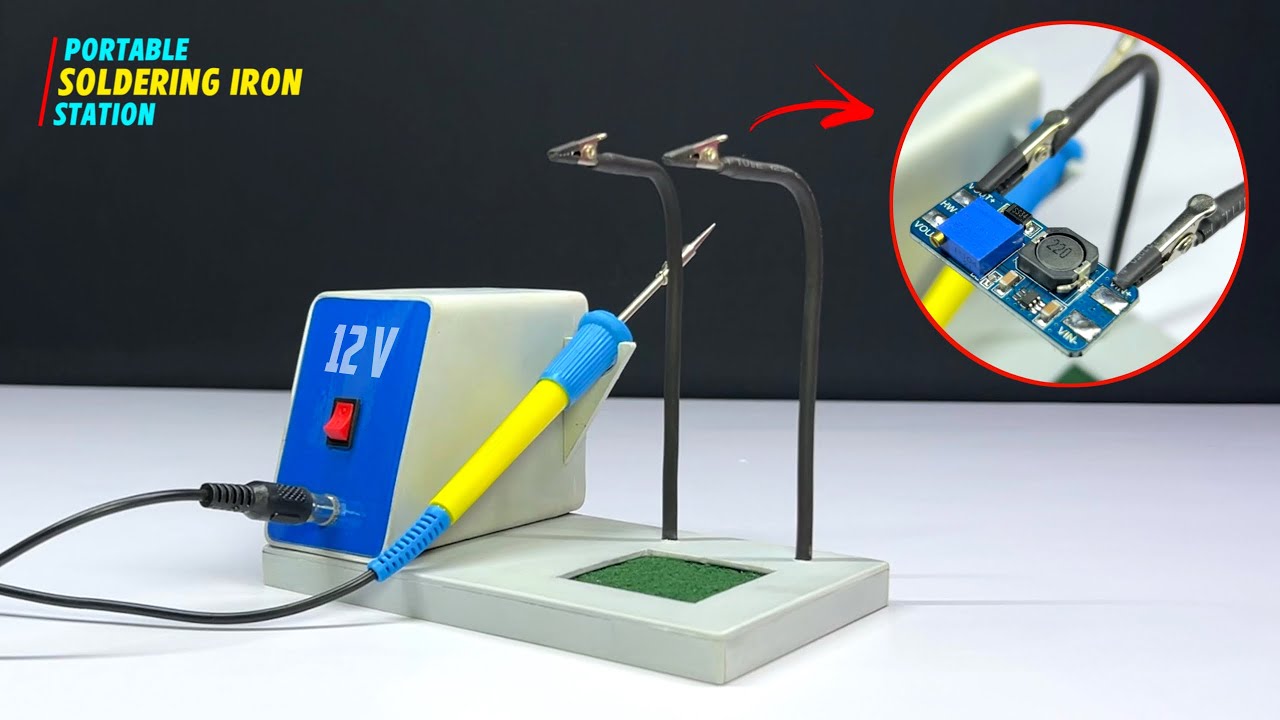 Soldering Iron Station ।। how to make rechargeable soldering iron using pvc pipe ।। Portable - 12V