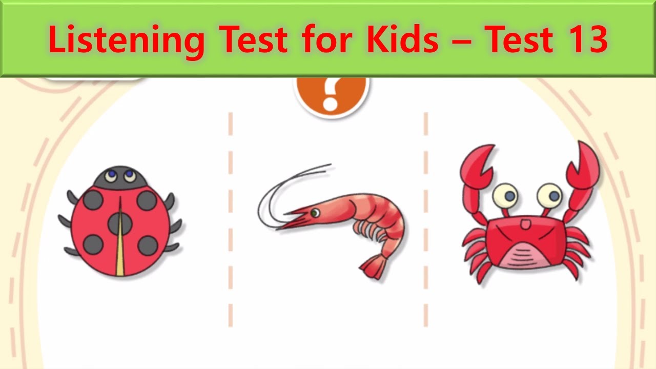 Listening Test for Kids | Test 13