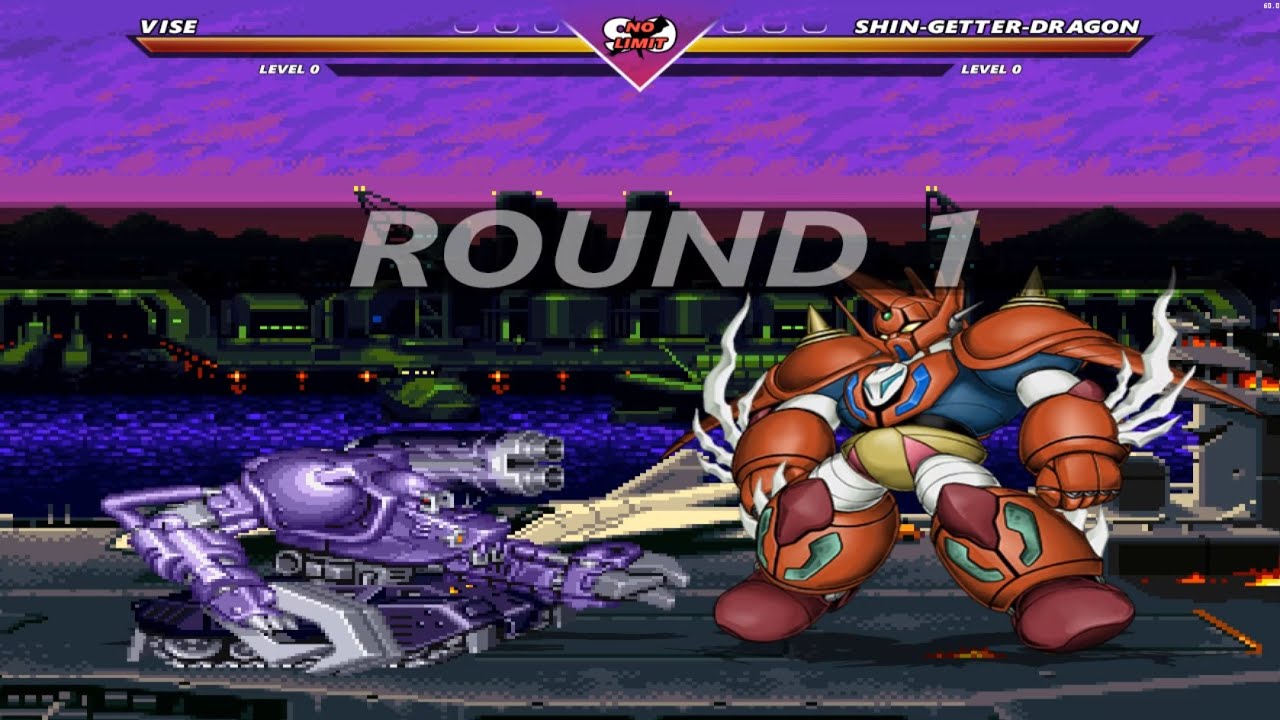 Vise vs Shin Getter Dragon [MUGEN MECHA FIGHTING]