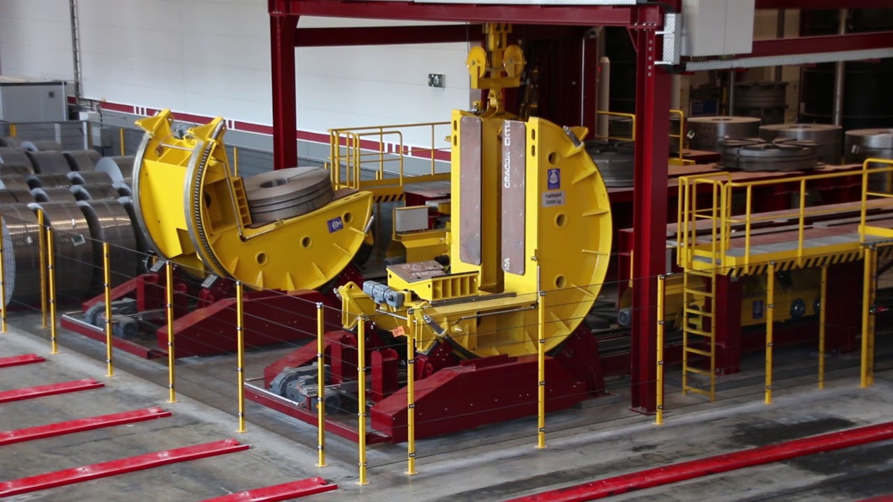 Short Film Kranbau - Automatische Coil F&ouml;rderstrecke bei der Firma Bilstein