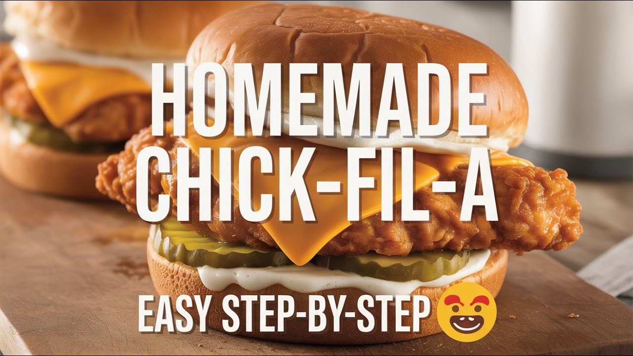 Chick fil A Style Chicken Sandwich 🐔 Secret Recipe Revealed!