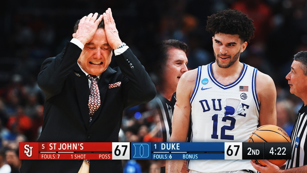 Heated ending in Duke-St. John's Sweet 16 battle | 2026 March Madness