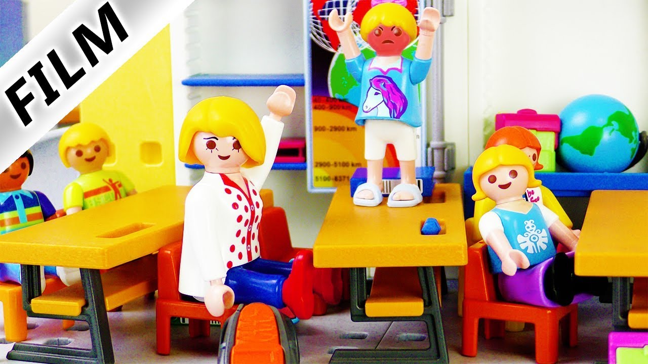 Playmobil Film deutsch | Mama in der SCHULE | Einen Tag lang Schülerin | Kinderserie Familie Vogel