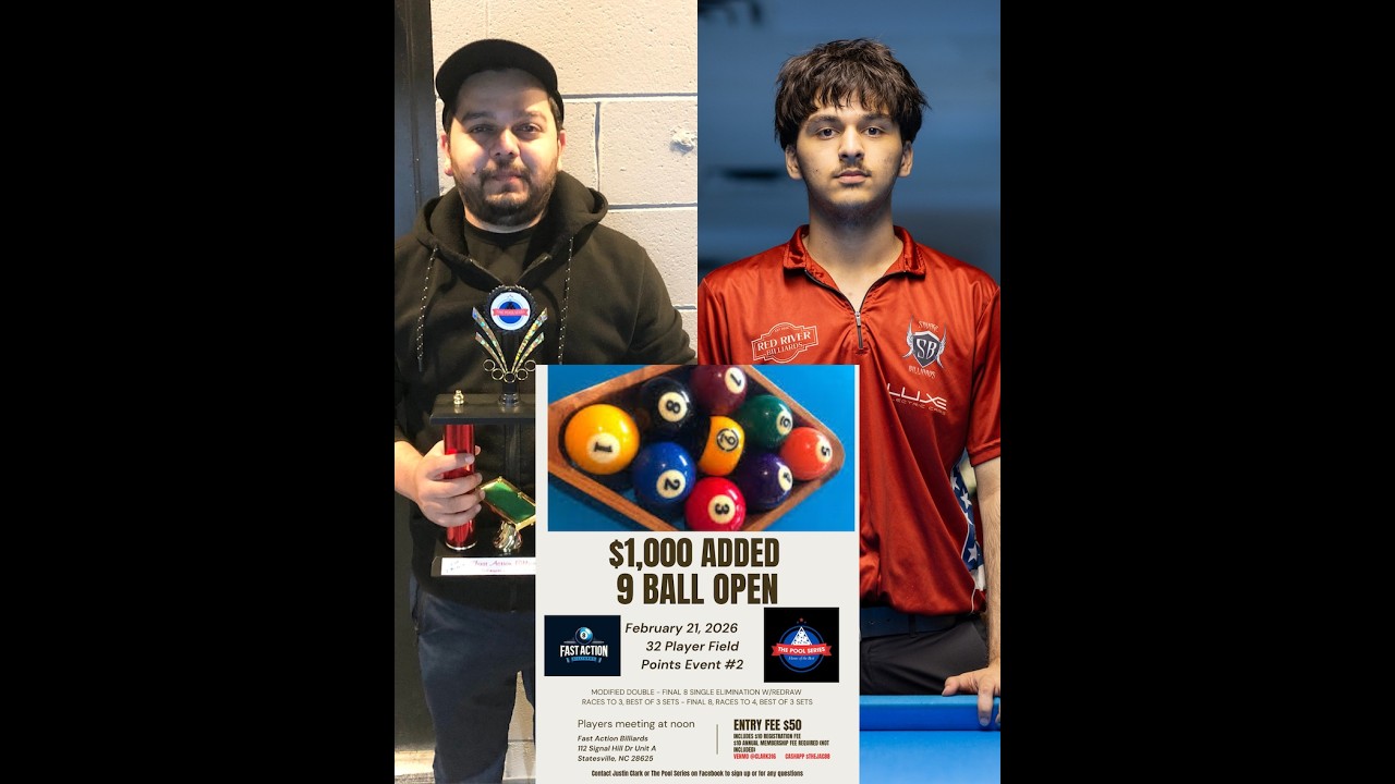 Runal Bhatt vs Jas Makhani - 9 Ball Tournament - FINALS - 2026 Event #2 - 2/21/26