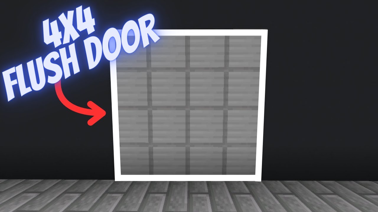 Minecraft Bedrock 4x4 Flush Door - ULTIMATE Tutorial
