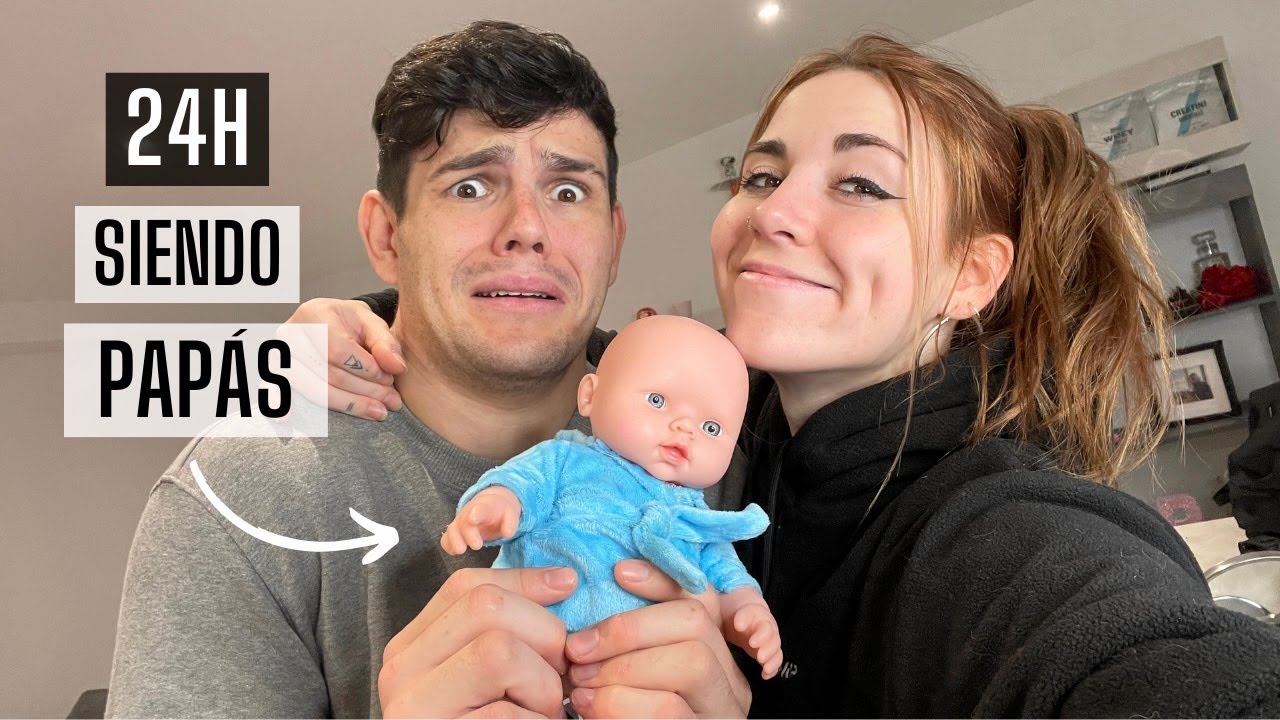 24h CUIDANDO a un BEBÉ 👶🏻🍼 PONGO a MI NOVIO a PRUEBA *sale mal no es clickbait jajaj*