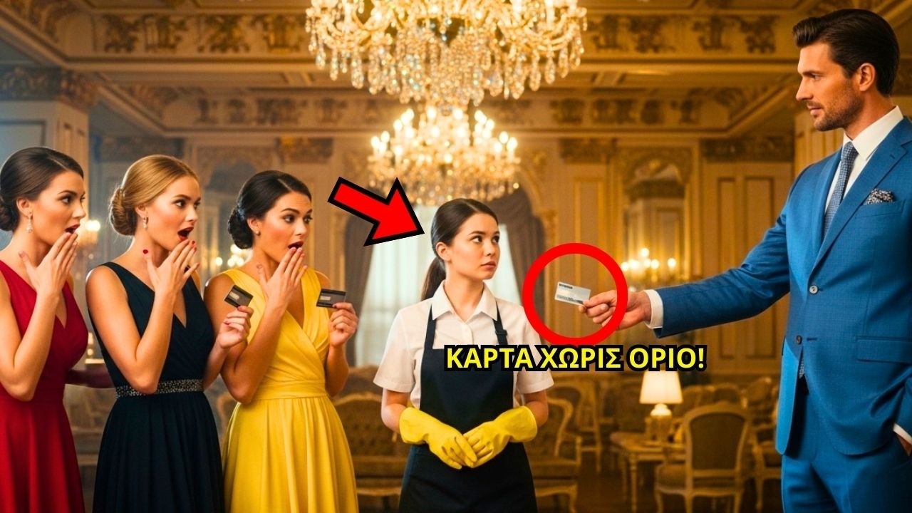 Ο ΕΚΑΤΟΜΜΥΡΙΟΥΧΟΣ ΕΔΩΣΕ 4 ΚΑΡΤΕΣ ΧΩΡΙΣ ΟΡΙΟ ΣΕ 4 ΓΥΝΑΙΚΕΣ… ΤΙ ΕΚΑΝΕ Η ΥΠΗΡΕΤΡΙΑ...