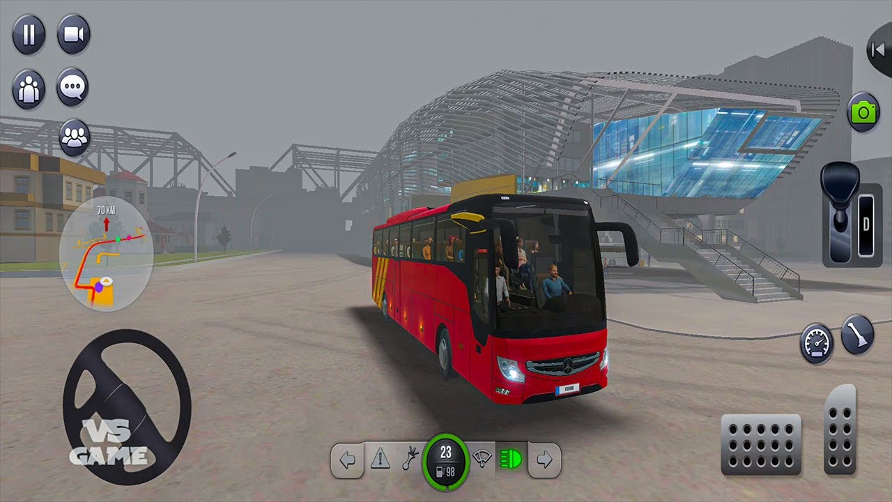 Bus Driving in Heavy Fog Conditions - Bus Simulator Ultimate - Gameplay