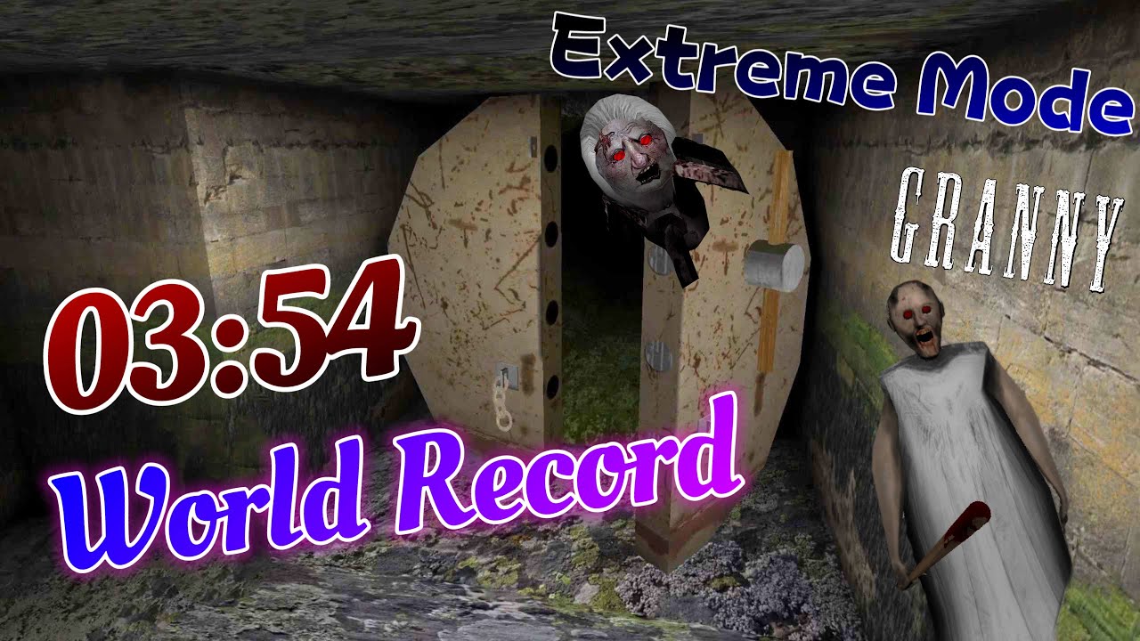Granny - Extreme Mode Sewer Escape Glitchless Speedrun In 03:54 [World Record]