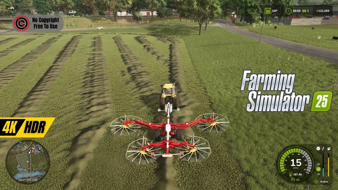 4K Farm Simulator 2025 – Relaxing Gameplay [Free to Use / No Copyright]