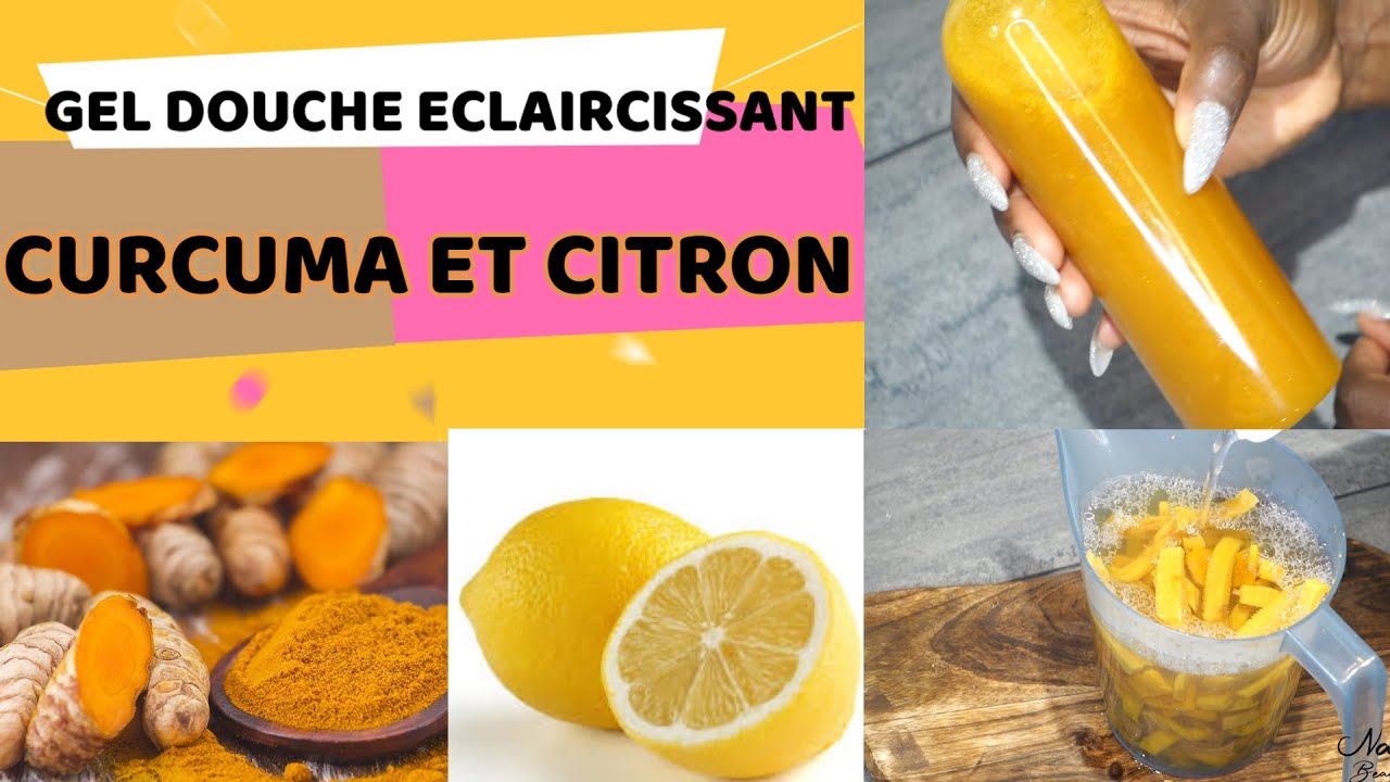 TRANSFORMER LE SAVON EN GEL DOUCHE ECLAIRCISSANT EFFICACE// CURCUMA +CITRON+ MIEL