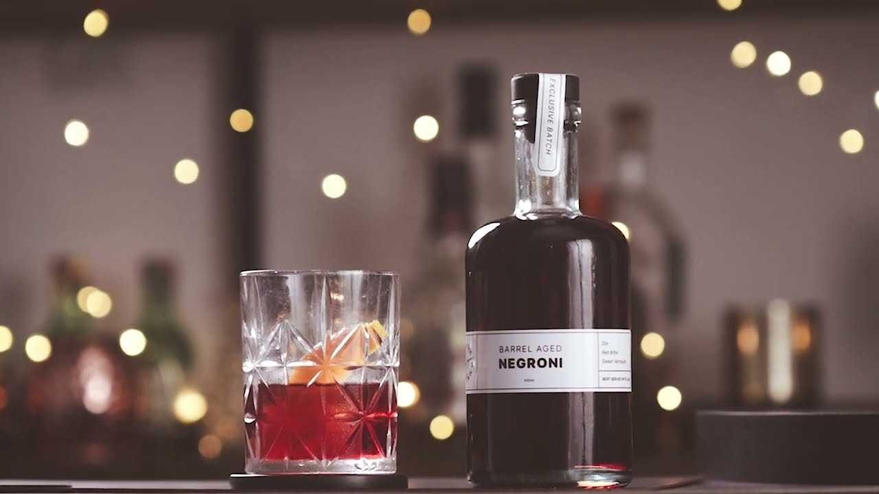 Barrel Aged Negroni - Rock The Drinks