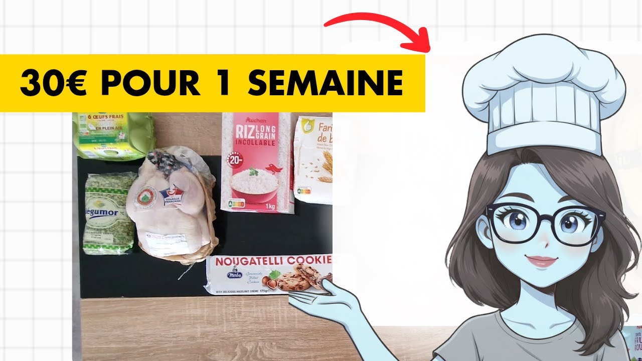 J'ai Réduit Mon BUDGET COURSES à 30€/Semaine (+Idées Recettes)