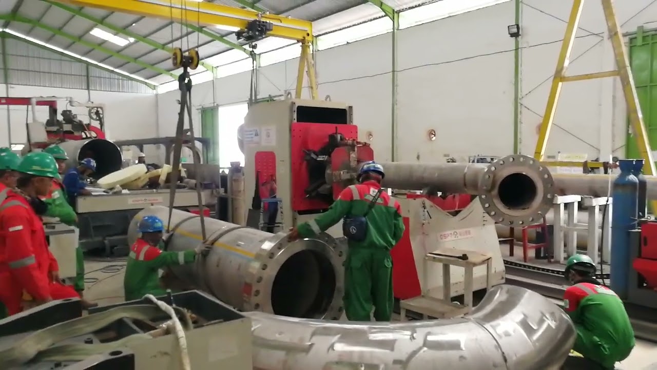 Automation Stainless Steel Piping spool prefabrication Systems / piping spool fabrication line