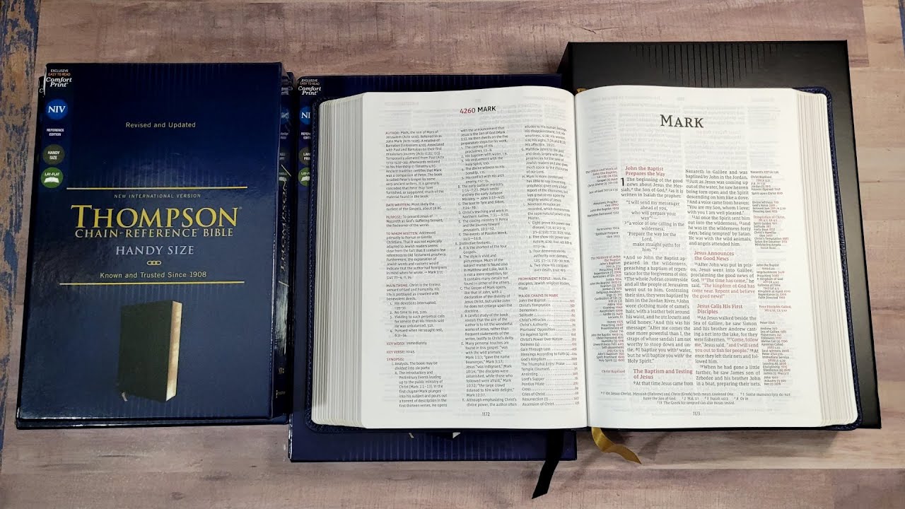 NIV Comfort Print Thompson Chain Reference Bible Review Part One: Design