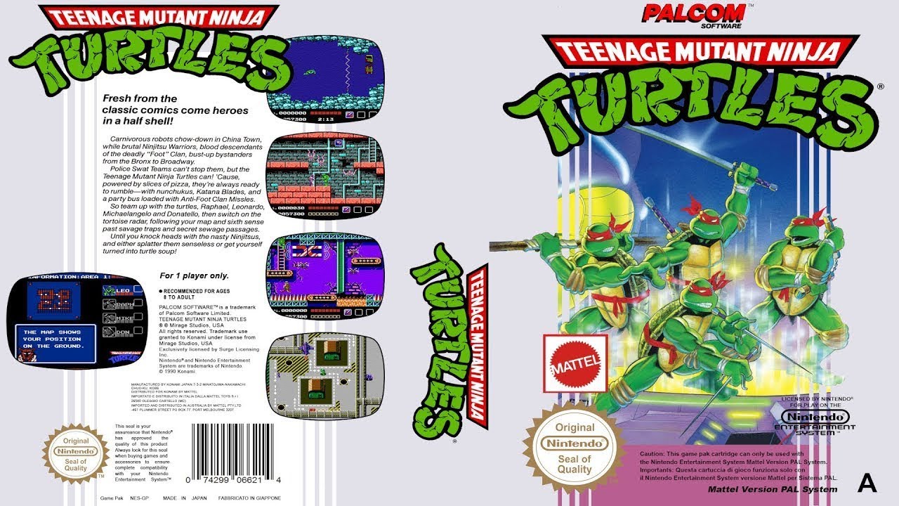 Teenage Mutant Ninja Turtles (U) (NES Dendy Famicom) No death Прохождение на русском