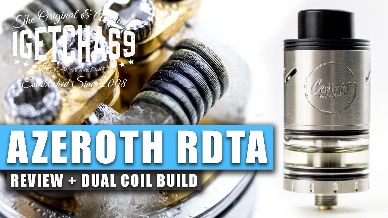 AZEROTH RDTA REVIEW + DUAL COIL BUILD