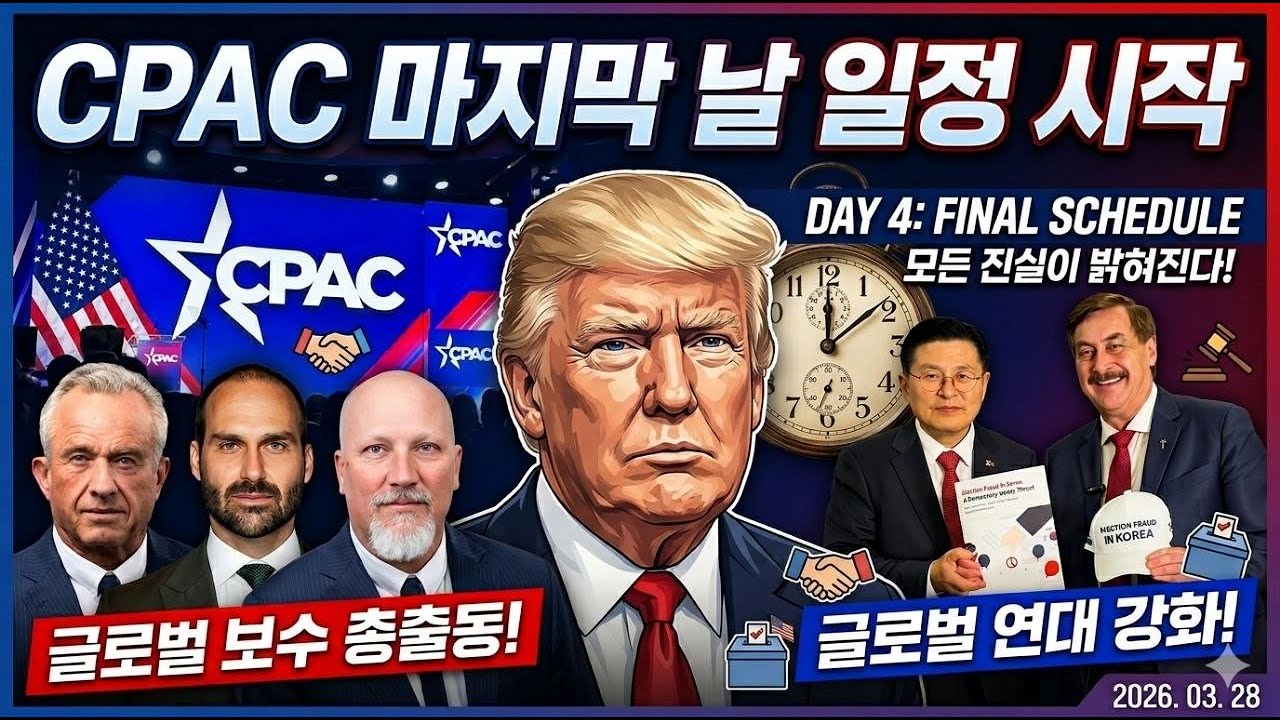 황교안  CPAC USA 2026 마지막 일정