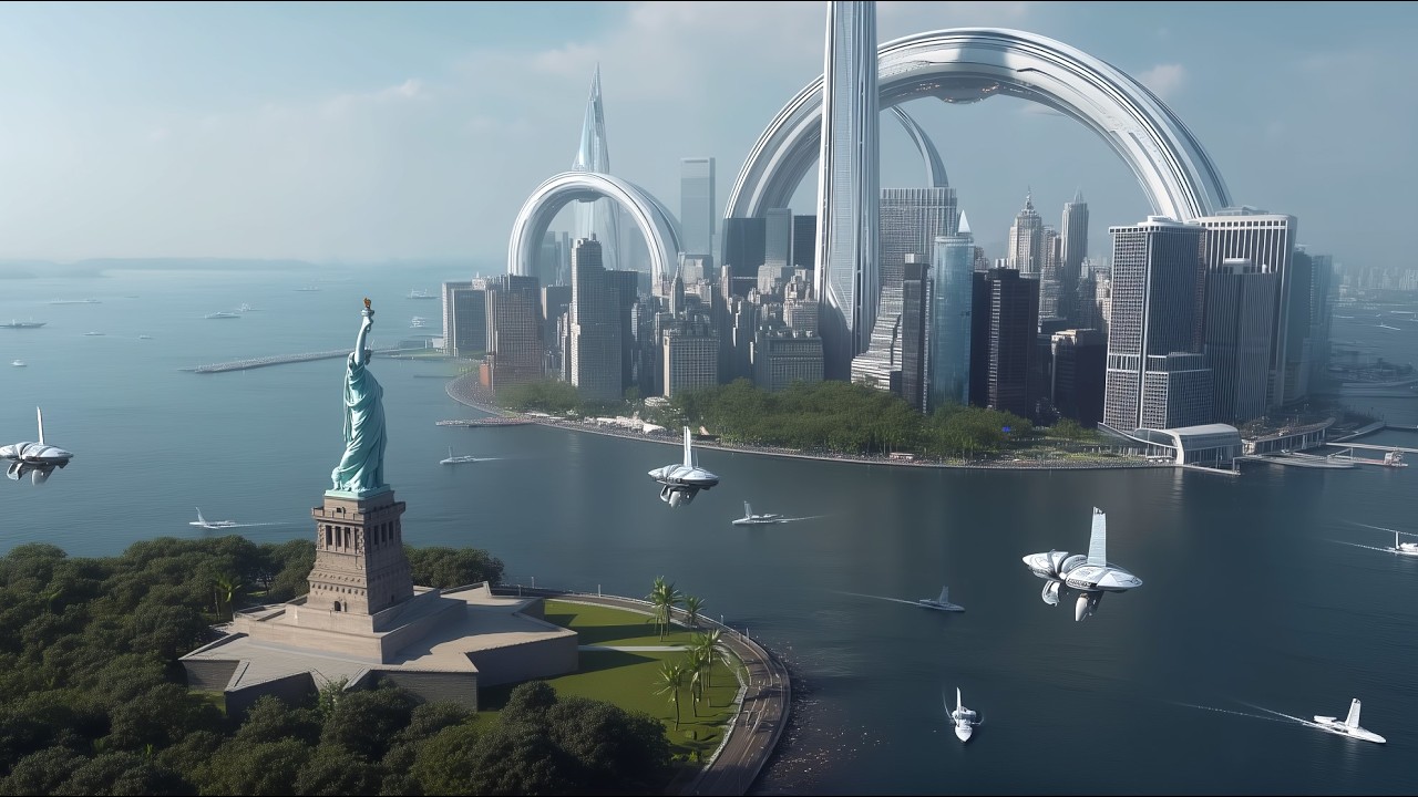 Future City 2090: Visions of the Near Future | Sci-fi AI Short Film (4K)