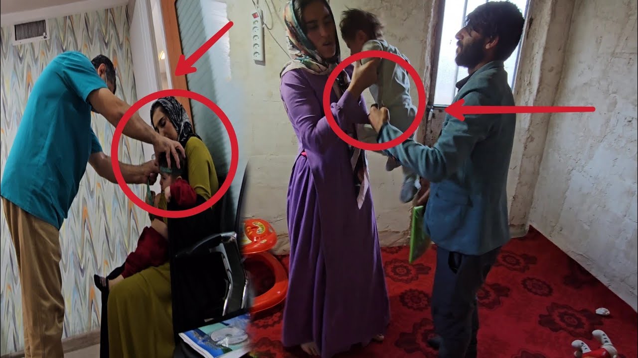 A single nomadic mother took her disabled son to the city for treatment