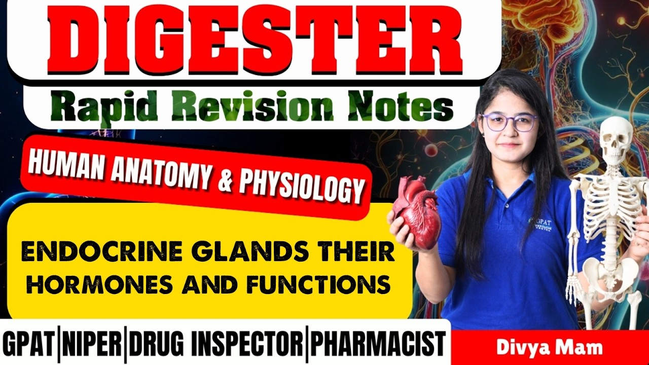 D-103 | Endocrine Glands Their Hormones & Functions- HAP | Rapid revision notes