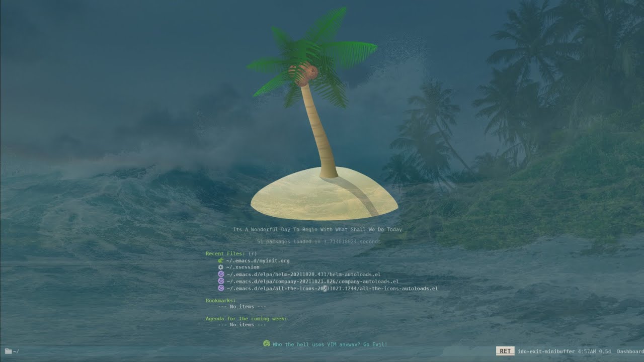EXWM - Emacs X Window Manager On GNU/Emacs With  Dmenu