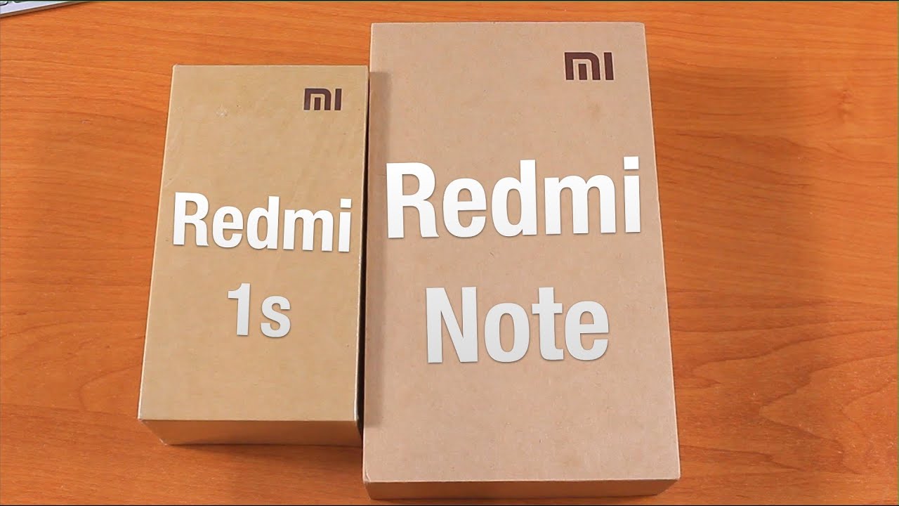 Xiaomi Redmi 1S vs Redmi Note Распаковка