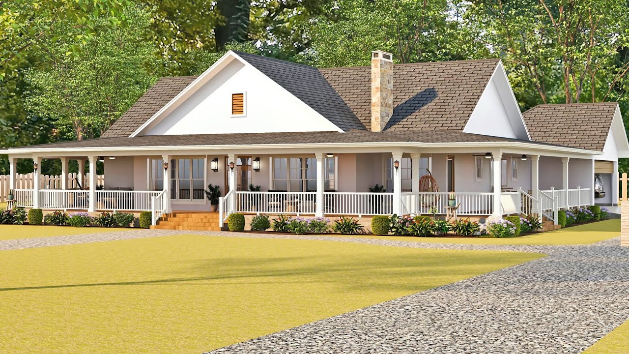 Discover The Award-Winning Farmhouse/Ranch House Design ID #1026