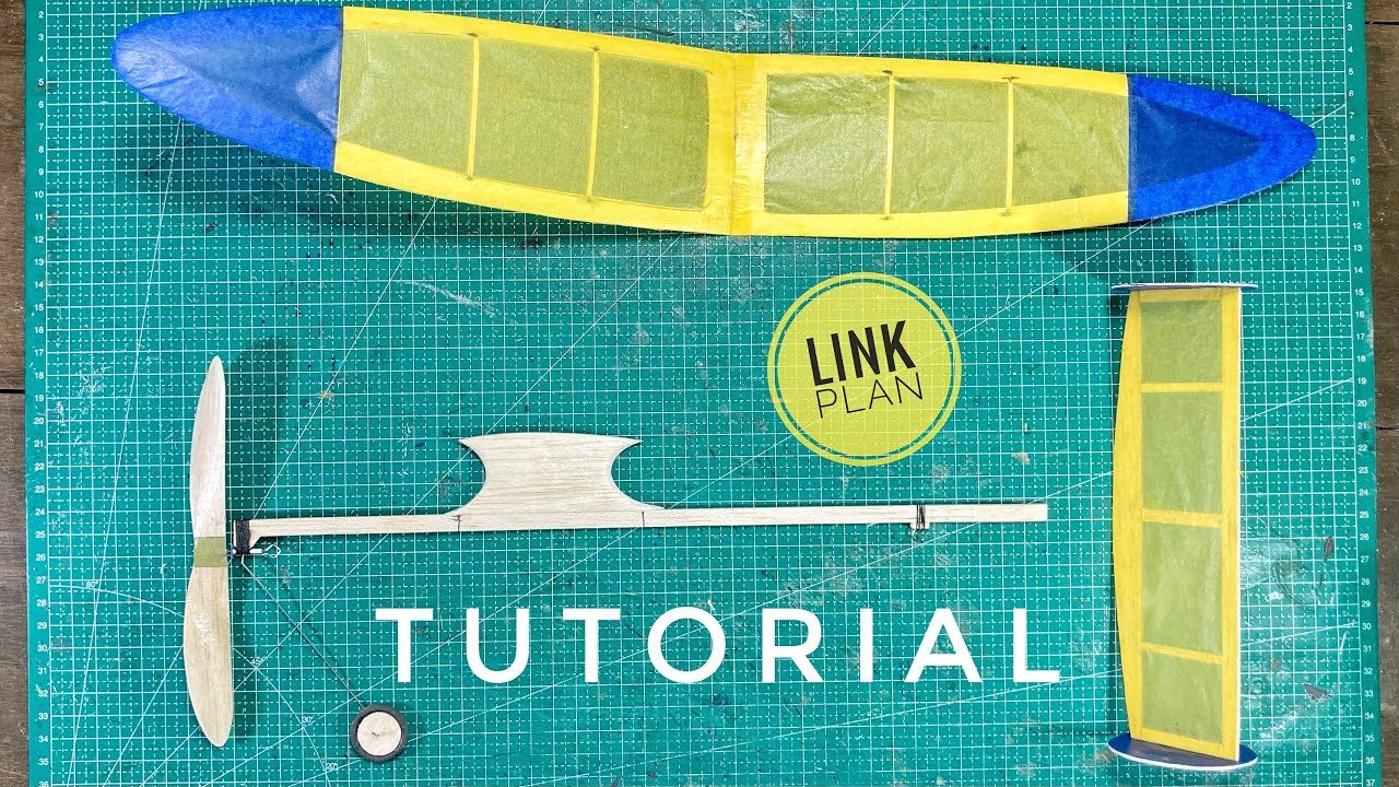 How To Make Wasp Rubber Powered Airplane