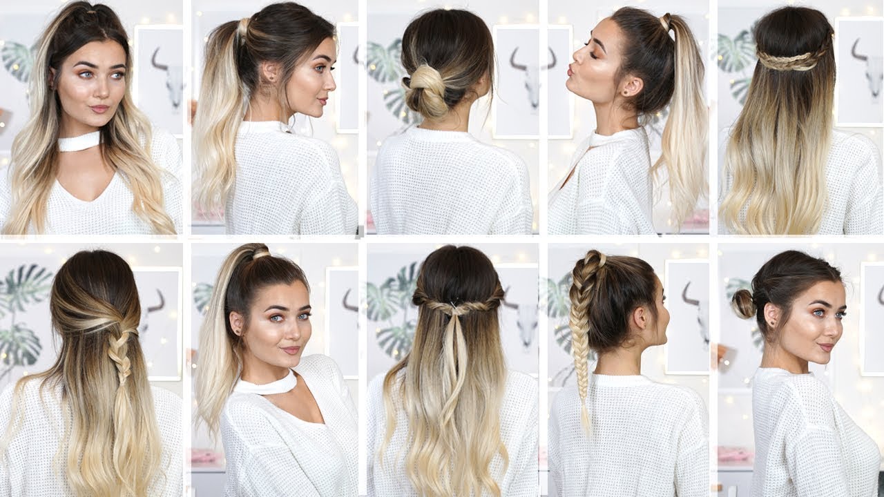 10 EASY HEATLESS BACK TO SCHOOL HAIRSTYLES!