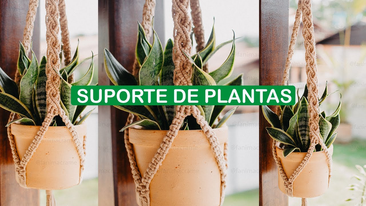 SUPORTE DE PLANTAS EM MACRAMÊ PASSO A PASSO