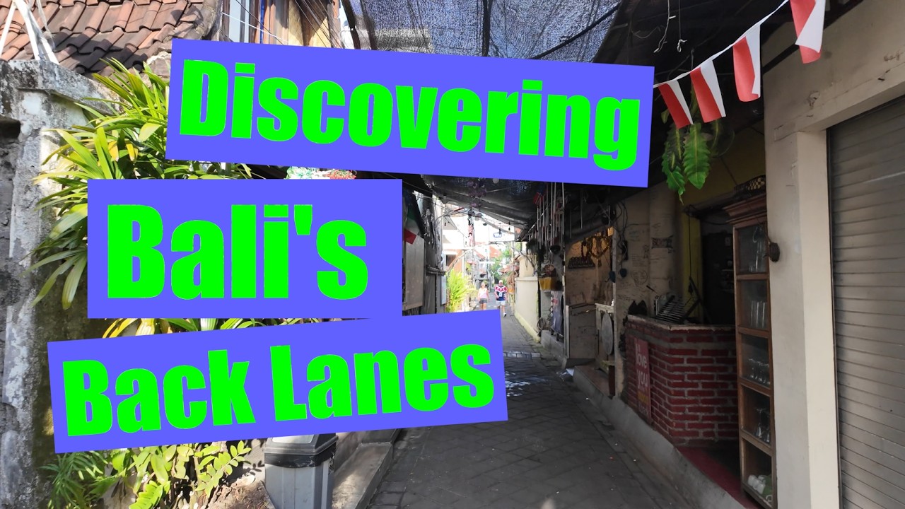 Kuta Legian Walkabout: Hidden Back Lanes (Part 4) 4K