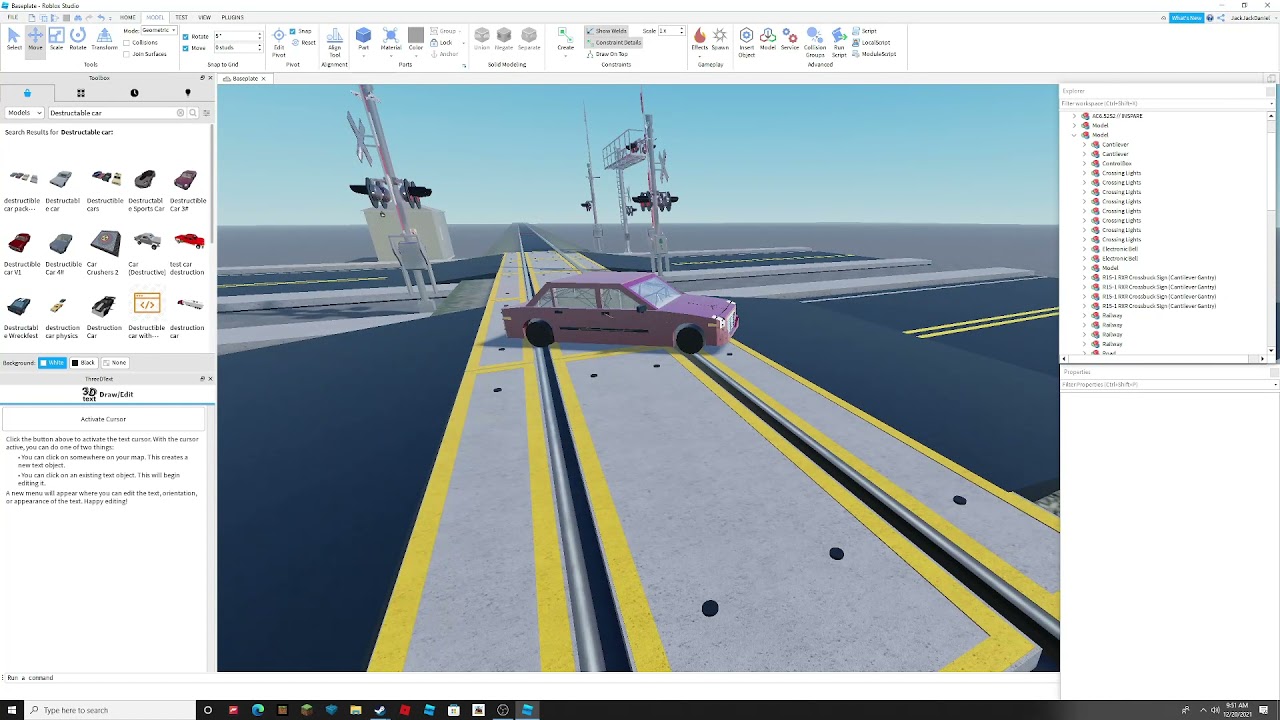How to make train collisions in ROBLOX Studio