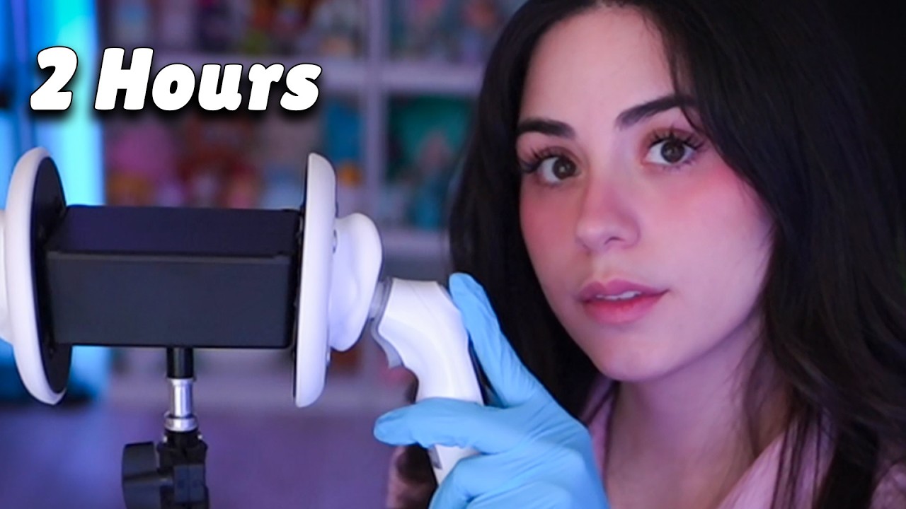 ASMR | 2 hours of ear exams to help you sleep 😴 [NO MID ADS]