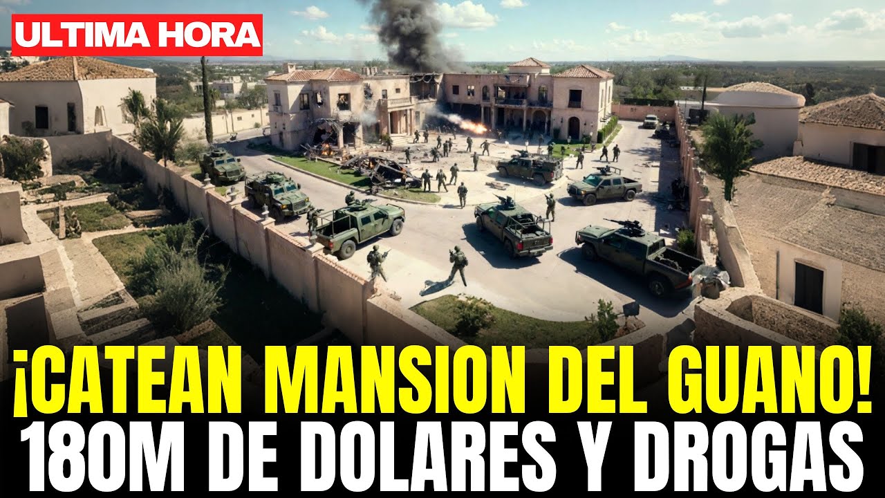 GAFES IRRUMPEN en MANSIÓN de “EL GUANO” en DURANGO: CAEN $116 MILLONES, DROGA y 2 AUTOS de LUJO