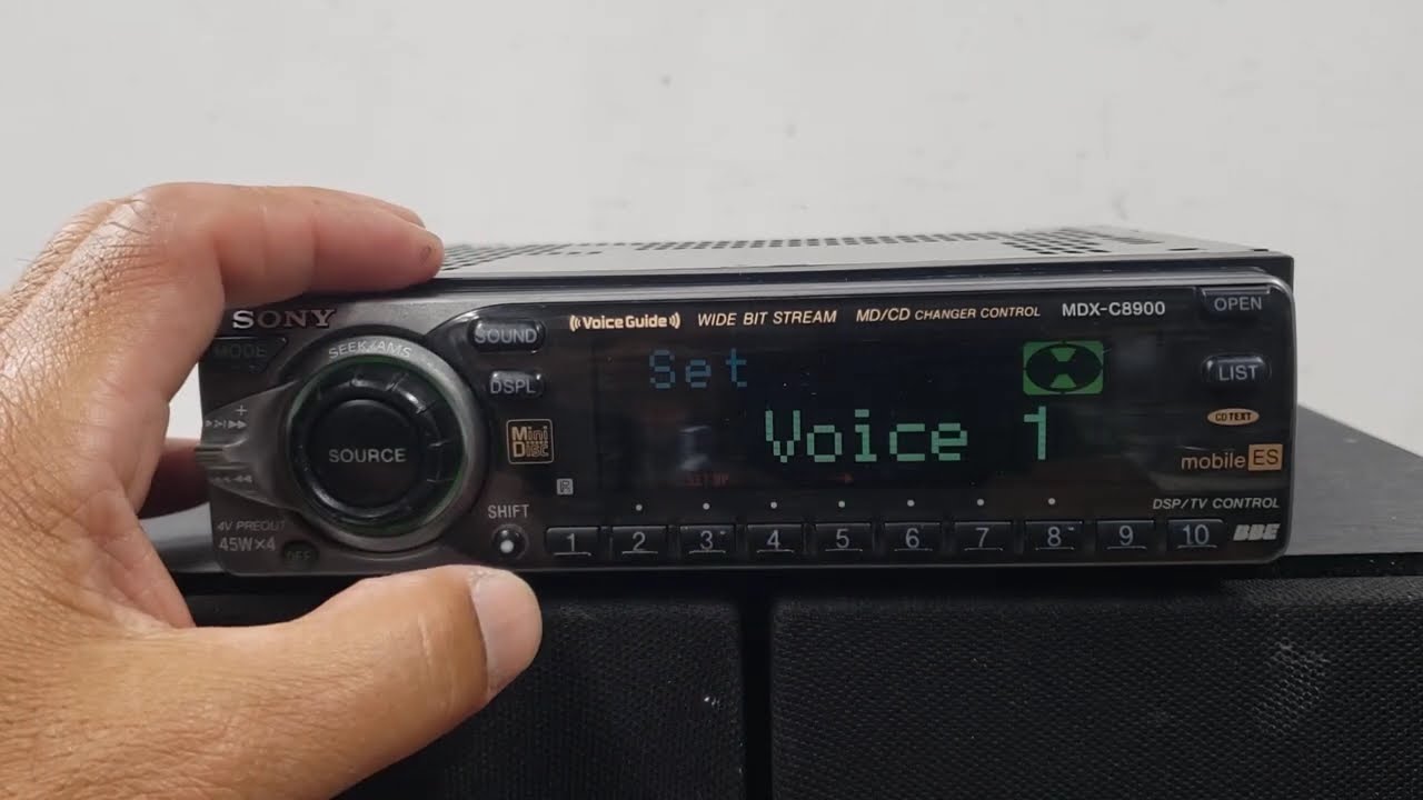 Редкий автомобильный магнитофон Sony Mobile ES MDX-C8900 MiniDisc MD AM/FM Player старой модели.
