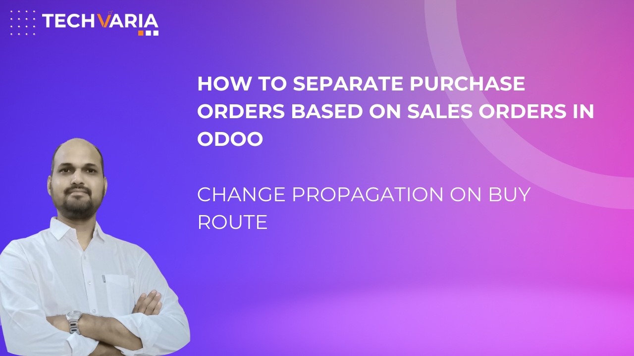 How to Separate Purchase Orders Based on Sales Orders - Odoo