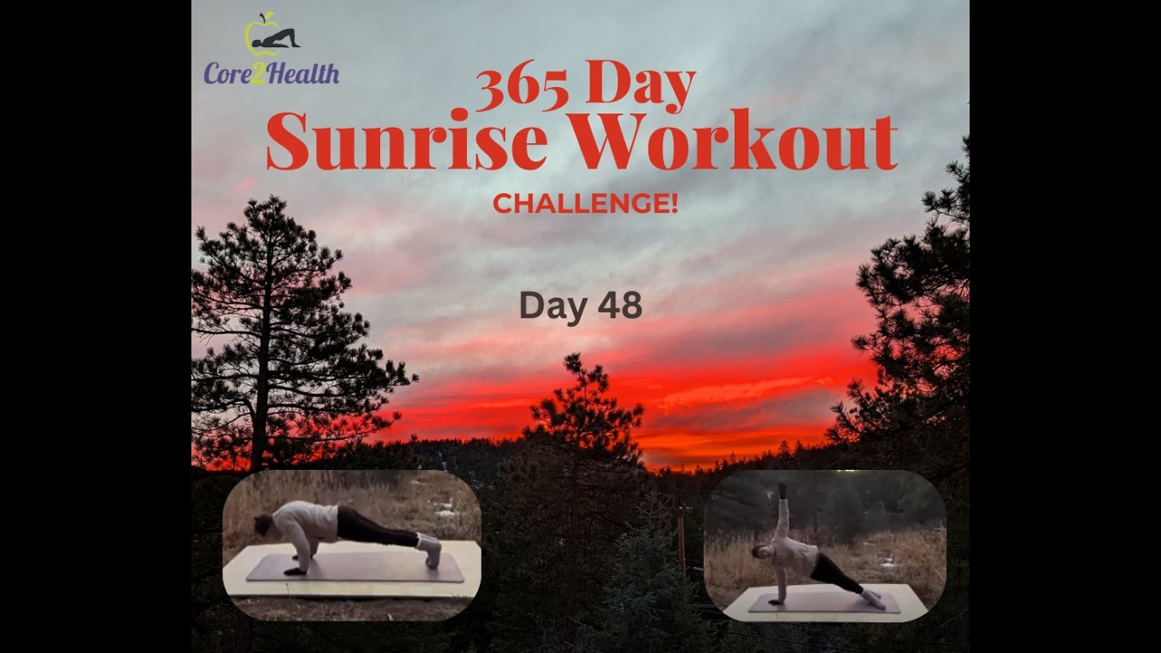 Quick Morning Pilates | Day 48 Sunrise Workout Challenge