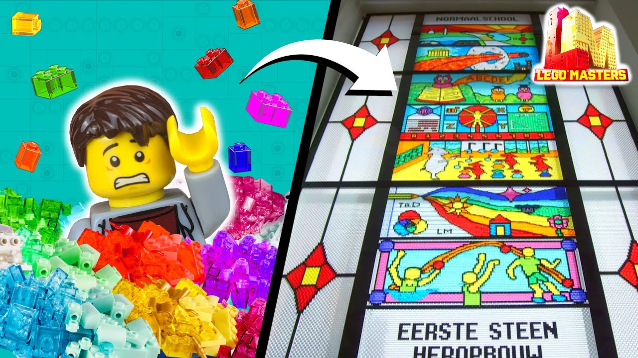 We built a GIANT STAINED GLASS WINDOW with ONLY LEGO *LM EP 3*