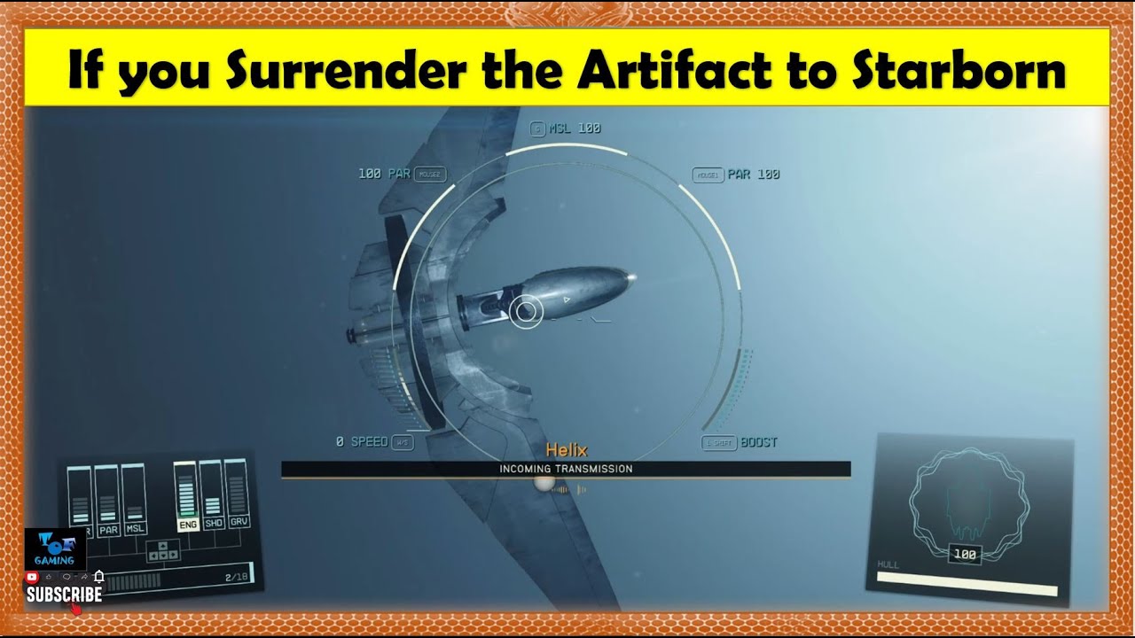 If you Surrender the Artifact to Starborn in Starfield
