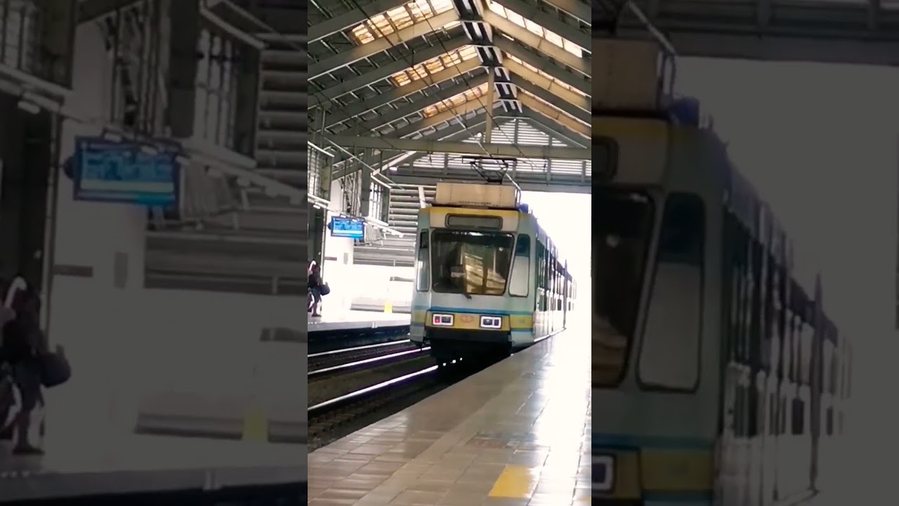 LRT 1 BN/ACEC LRV No. 1049 leaving Central Terminal (ikotMLN photowalk tour)