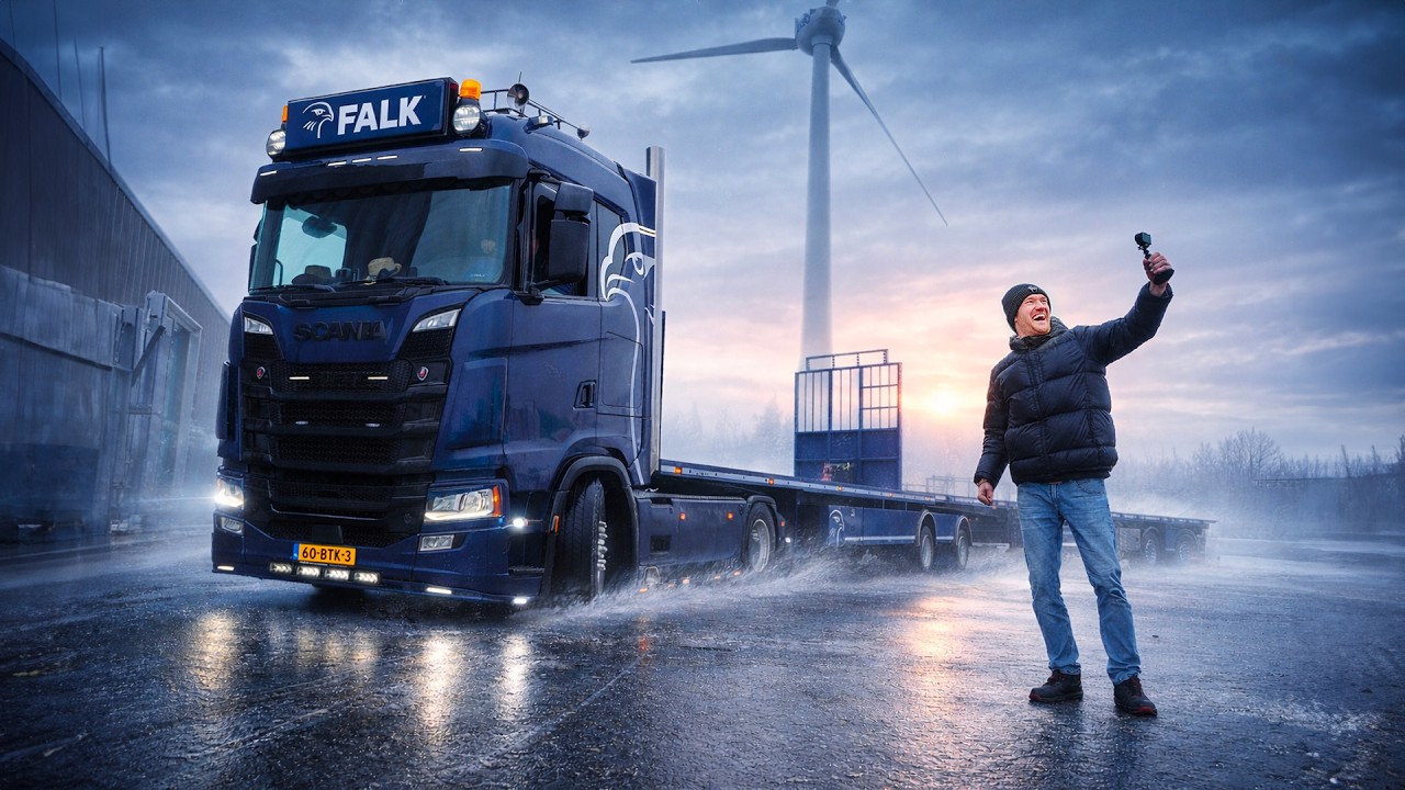 CODE ROOD! 🚨 Met LZV van FALK het ijs op om panelen te leveren! 🥶