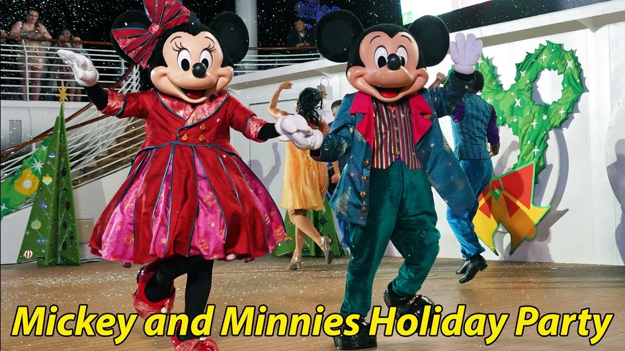 'Mickey and Minnies Holiday Party' Show 2023 on the Disney Dream - Disney Cruise Line Very Merrytime