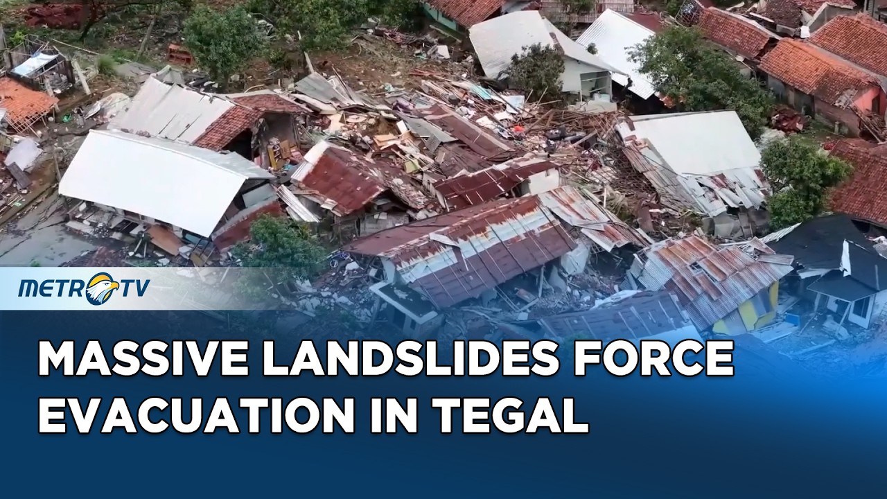 Landslides Devastate Tegal Regency, Thousands Forced to Evacuate