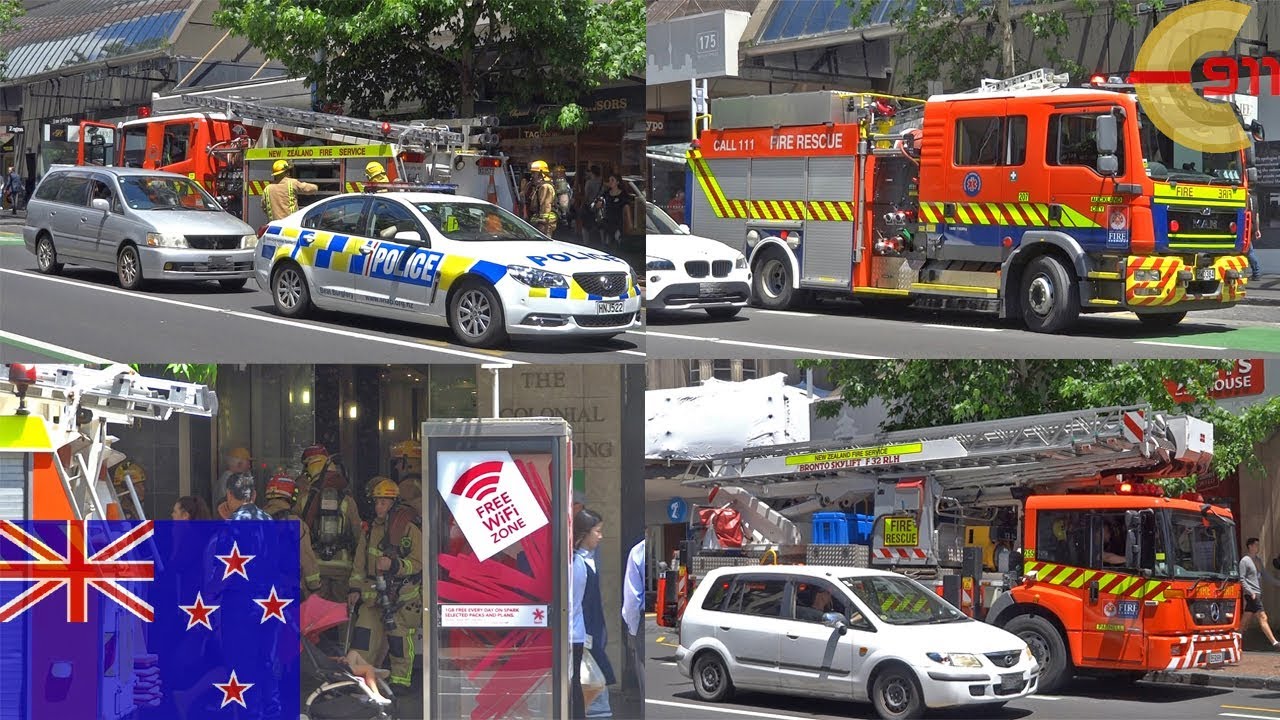 [AUCKLAND] Pump 407/Pump 207/Aerial 255/Aerial 205 | Fire Alarm | New Zealand Fire Service