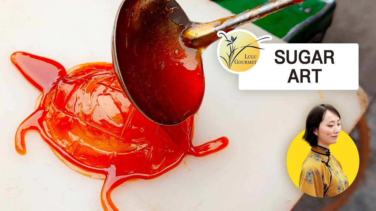[4K] SUB) Sugar Painting - Chinese Street Art - Amazing Skills | Street Food
