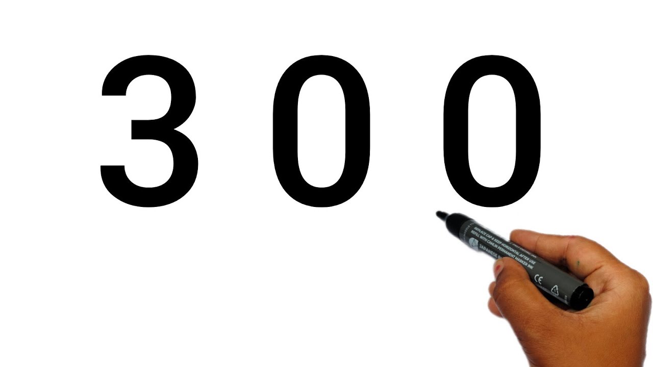 😺 How to Make Cat Using 300 Number | Simple Number Art Trick