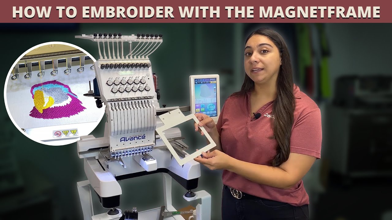 How To Embroider With the MagnetFrame | Avance 1501C & 1201C