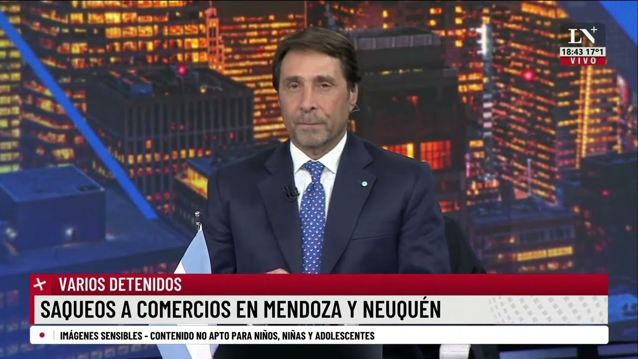 Saqueos a comercios en Mendoza y Neuquén; varios detenidos